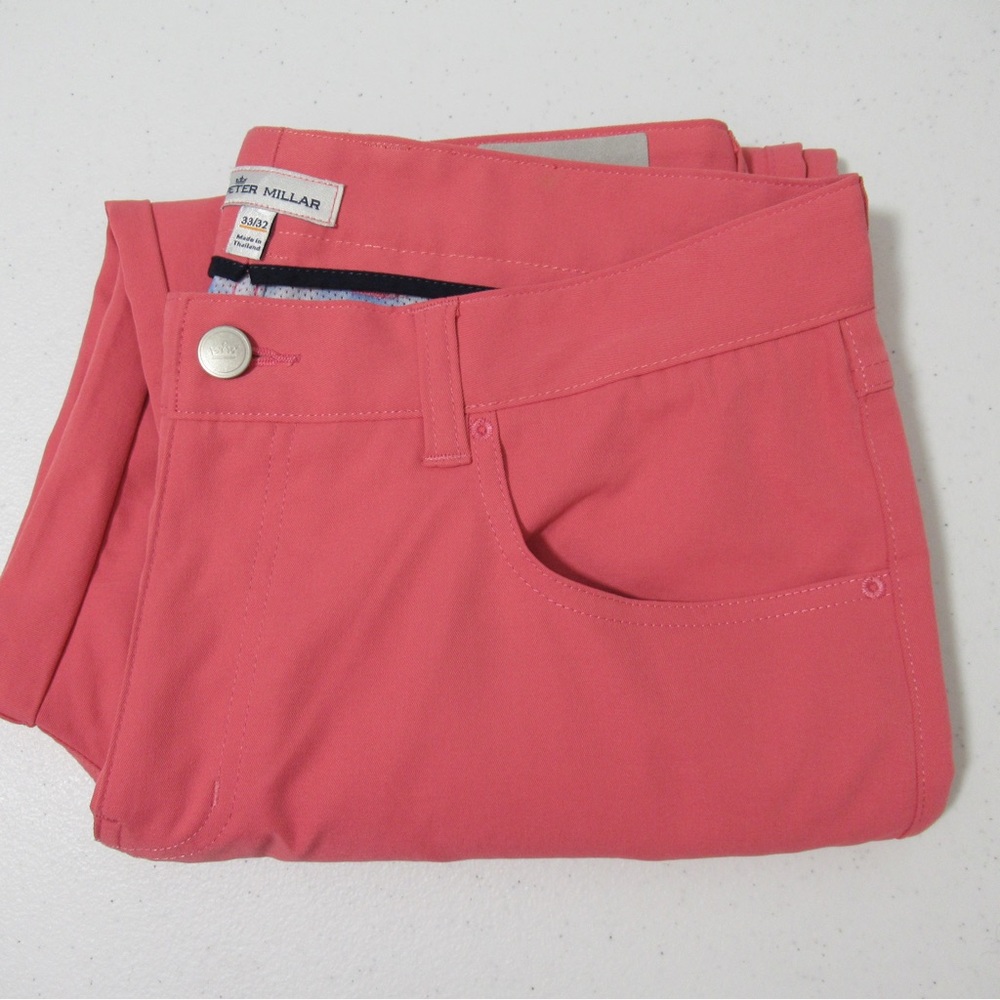 Peter Millar Coral Pink Men's Pants